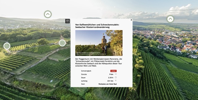 Pfalz in 360&deg; &mdash; Touren-Popup aus der DataHub-Integration